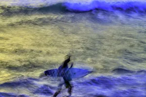 Surfing Prints: Surfing Bali waves along the south coast Indonesia