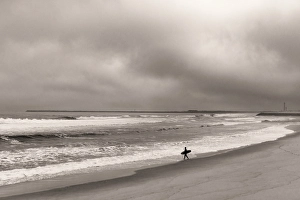 Surfing Prints: Surfing at Costa Nova, Portugal