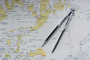 Nautical Prints: Svalbard Islands maritime map