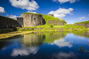 Bohuslan Prints: Sweden, Bohuslan, Kungalv, 14th century medieval fortress, Bohus Fastning