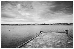 Europe Prints: Sweden, Bohuslan, Salto Island, pier