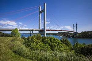 Bohuslan Prints: Sweden, Bohuslan, Tjorn Island, Stenungsund, Tjornbron bridge