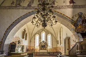 Images Dated 12th January 2020: Sweden, Gotland Island, Bro, Bro church, interior (Editorial Use Only)