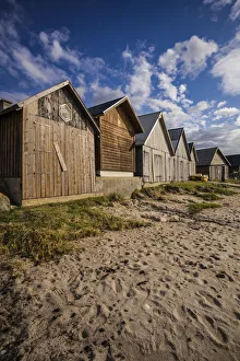 Shack Prints: Sweden, Gotland Island, Djupvik, fishing shacks