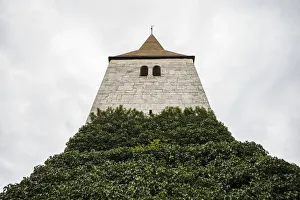 Gotland Prints: Sweden, Gotland Island, Frojel, Frojel church, exterior (Editorial Use Only)