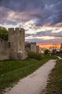 Sweden, Gotland Island, Visby, 12th century city wall, most complete medieval city wall