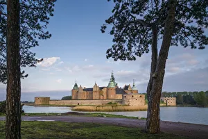 Sweden, Kalmar, Kalmar Slott castle, dawn