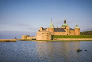 Sweden, Kalmar, Kalmar Slott castle, dawn