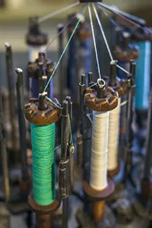 Industry Prints: Sweden, Norrkoping, former mill town, 19th century loom detail