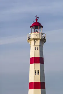 Skane Prints: Sweden, Scania, Malmo, Inre Hamnen inner harbor, lighthouse