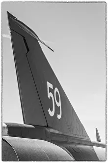 Southeastern Sweden Prints: Sweden, Southeastern Sweden, Nykoping, F11 reconnaissance aircraft, F11 Museum, tail fin