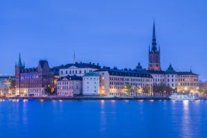 Capital City Prints: Sweden, Stockholm at dusk