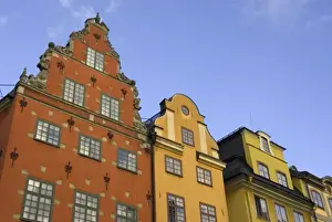 Images Dated 10th May 2010: Sweden. Stockholm. Gamla Stan. Colorful buildings lining the Stortorget