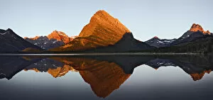 Images Dated 11th July 2007: Swiftcurrent Lake and Grinnell Point, Glacier National Park, Montana