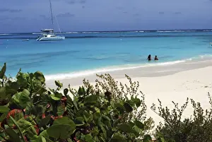 Antigua Prints: Swimming the waters of Prickly Pear Island with Festiva Sailing Vacations (MR)