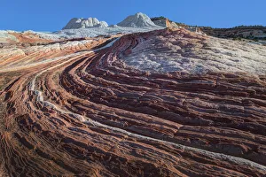 Swirl Prints: Swirls of colored sandstone in the white pockets area in northern Arizona
