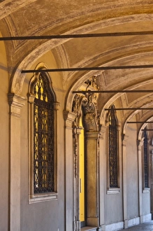 Images Dated 30th May 2009: Switzerland, Ticino Canton, Lugano. Building arches
