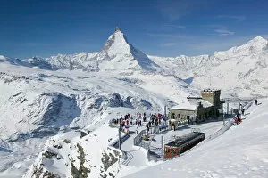 Images Dated 23rd February 2005: SWITZERLAND-Wallis / Valais-ZERMATT: Gornergrat Mountain (el.3089 meters)-Gornergrat