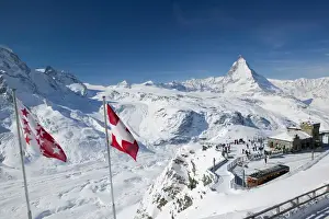 SWITZERLAND-Wallis / Valais-ZERMATT: Gornergrat Mountain (el. 3089 meters)-Gornergrat