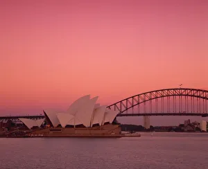 New South Wales Prints: Sydney Opera House and Harbour, New South Wales, Australia