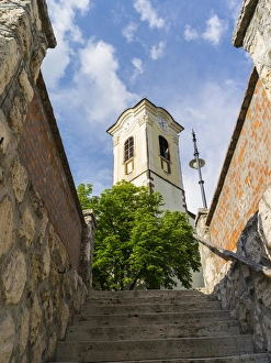 Pest Prints: Szentendre near Budapest. Church of John the Baptist