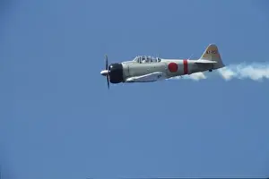 T-6 Texan modified to resemble the Japanese Mitsubishi Zero for a movie