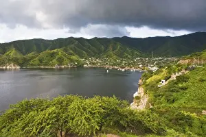 Micah Wright Prints: Taganga, Colombia. Taganga is a small fishing port on the Carribean coast of Colombia