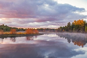 Northwood Prints: Tahquamenon River at sunrise, near Paradise, Michigan, Upper Peninsula of Michigan