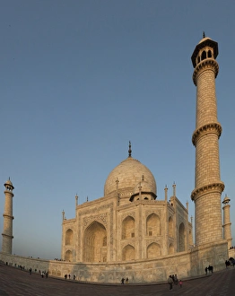 15th Century Prints: Taj Mahal at sunset. Agra. India
