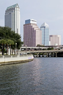Tampa Prints: Tampa, Florida, USA. Tampa Bay, city center