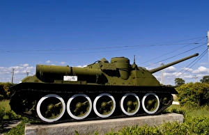 Images Dated 5th December 2020: Tanks of museum of Playa Giron war over USA in Bay of Pigs Cuba