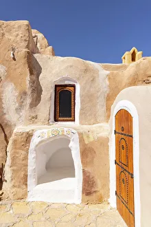 Granary Prints: Tataouine, Tunisia. Traditional buildings in the ancient Berber town of Ksar Ouled Soltane