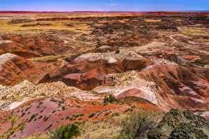 Images Dated 12th August 2021: Tawa Point, Painted Desert, Petrified Forest National Park, Arizona