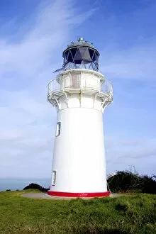 Te Araroa, New Zealand. A lighthouse gives warning to ships approaching the eastern