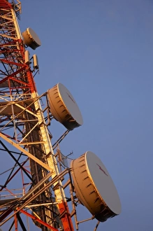 Images Dated 21st February 2007: Television Mast, Mt Cargill, Dunedin, South Island, New Zealand