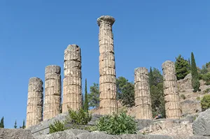 Greek Prints: Temple of Apollo, Delphi, Greece, Europe