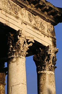 Images Dated 31st August 2007: Temple of Augustus, dedicated to the goddess Roma and the emperor Augustus. It was