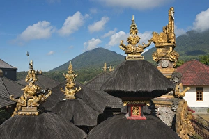 Indonesian Prints: Temple in the mountain, Bali island, Indonesia
