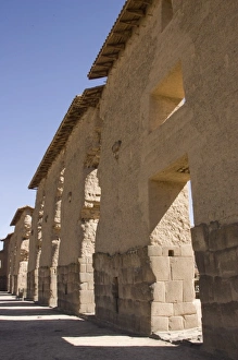 Images Dated 20th May 2005: Temple of Wiracocha, built 700 years ago, Raqchi (near Cuzco), Peru