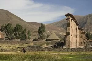 Temple of Wiracocha, built 700 years ago, Raqchi (near Cuzco), Peru