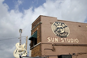 Model Prints: Tennessee, Memphis. Sun Studio, legendary recording studio where Johnny Cash, B. B