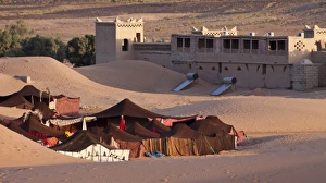 Sahara Desert Prints: Tent camp, Sahara desert, Merzouga, Morocco