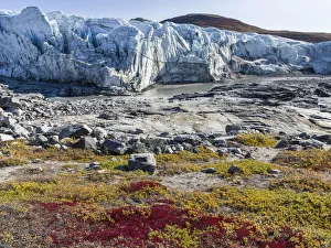 Images Dated 8th September 2017: Terminus of the Russell Glacier close to the Greenland Ice Sheet near Kangerlussuaq