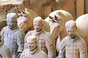 Images Dated 11th July 2015: Terra Cotta Army Museum, The Terracotta Army of Warriors & Horses is a collection