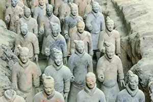 Images Dated 11th July 2015: Terra Cotta Army Museum, The Terracotta Army of Warriors & Horses is a collection
