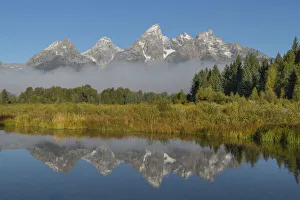 Still Prints: Teton Range reflected in still waters of the Snake River at Schwabacher Landing