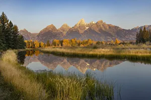 Teton Range from Schwabacher Landing, Grand Teton National Park, Wyoming