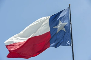 Texas Prints: Texas state flag, Austin, Texas, USA