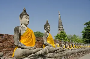 Images Dated 25th February 2012: Thailand, Ayutthaya. Wat Phra Chao Phya-thai (aka Wat Yi Chai-mongkol)