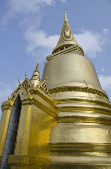 Thailand, Bangkok. The Grand Palace, established in 1782. The Upper Terrace monuments
